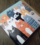 Cat huddle greeting card - Image 4