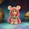 Spring Sale ... Downland Mouse 'Enid' with silver spider OOAK Sculpt Ann Galvin