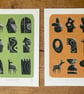 Donkey Treasury No.1 A4 two-colour screen-print - Image 4