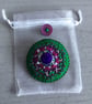 Hand Embroidered Emmeline Brooch  - Image 3