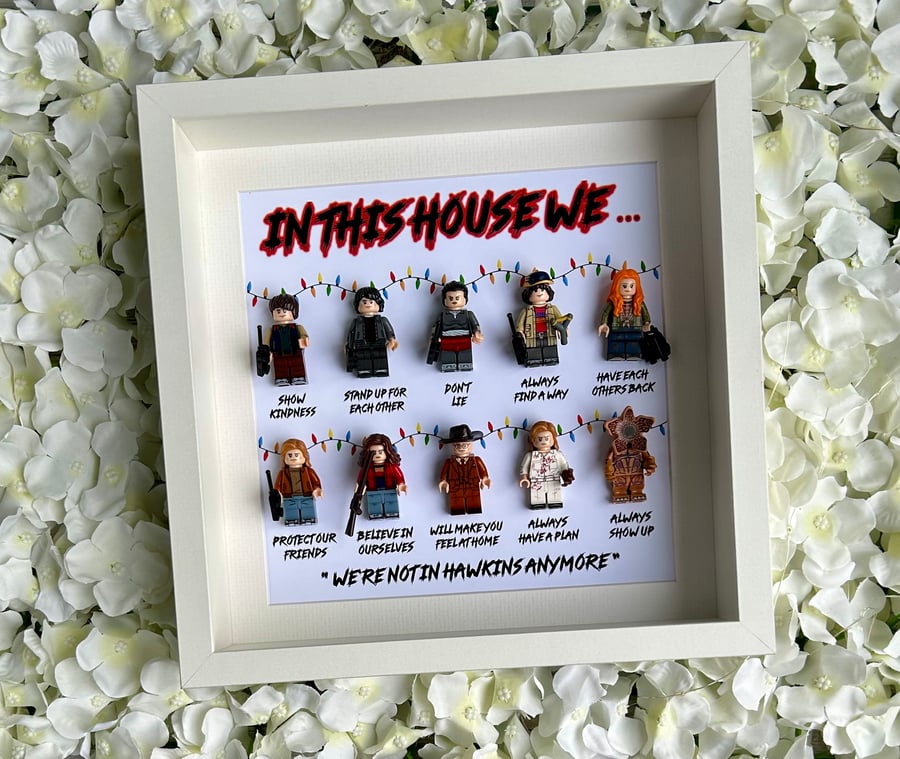 Stranger Things "In This House We" 10 Minifigure Frame