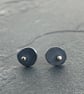 Gold dot studs, oxidised oval studs, pebble studs, Stone Age studs, oval studs,  - Image 5