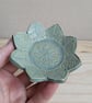 Summer Seconds Small ring dish turquoise flower