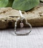 Heart Necklace in Sterling Silver with Champagne Pearl - Image 6