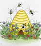 Plantable Wildflower Seed Card - Any Occasion  - Blank Card - Beehive - Image 3