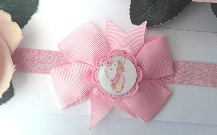 Flopsy bunny baby headband, Flopsy bunny hair clip, Flopsy bunny bobble