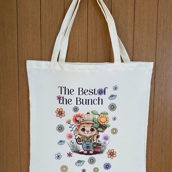 "Pick of the Bunch" Lion Gardener Shopping Bag – Reusable Floral Tote