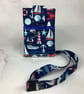 Beach huts phone case, Seaside pouch, Neck strap, 4 options - Image 7