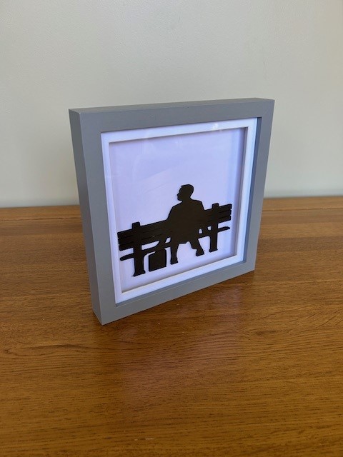 Forrest - Wood Silhouette Framed Art Pop Toy Films Home