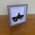 Forrest - Wood Silhouette Framed Art Pop Toy Films Home