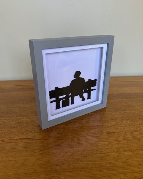 Forrest - Wood Silhouette Framed Art Pop Toy Films Home