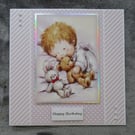 Toddler Sleeping Large Birthday Card