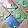 Origami Envelope Set 5 - Indian Flowers matt metallic