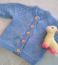 Baby and Child's Cardigan with Butterfly Pattern on the Back, Child's Cardigan - Image 7