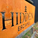 Large Custom Corten Steel Sign: Rustic Industrial Farmhouse Decor