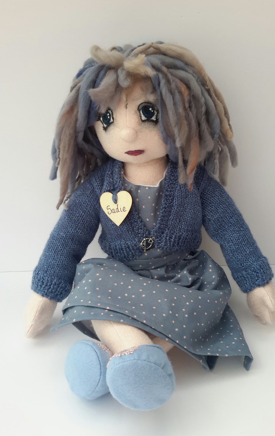 Sadie Collectable Doll, Dressed Cloth Doll, Creative Rag doll by Bearlescent