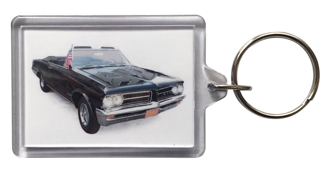 Pontiac GTO Convertible 1964 - Keyring with 50x35mm Insert