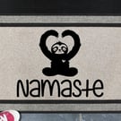 Namaste Door Mat - Sloth Welcome Mat - All Weather - 45x70cm 