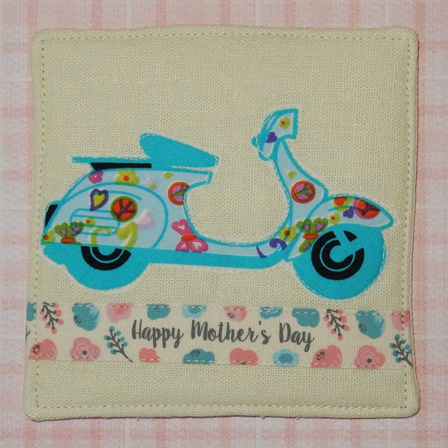 Coaster - Mother's day with retro scooter
