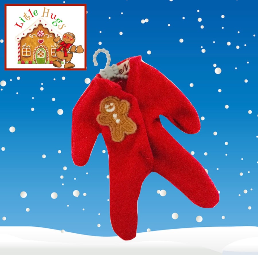 Christmas Sleep suit for Baby Daisy and the Little Hugs