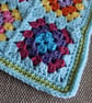 Crochet blanket blue granny squares - Image 4