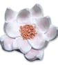 Handmade Ceramic Waterlily Ornament - Image 1
