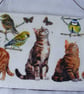 Cats and British birds decoupaged wall decoration. - Image 4
