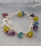 Kyanite, jade & amethyst charm bracelet - Image 3