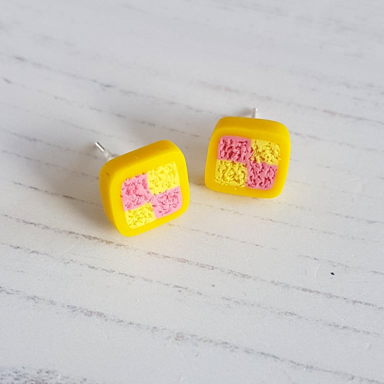 Battenberg Stud earrings