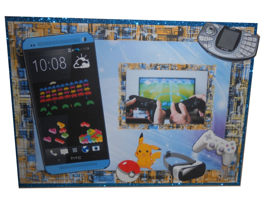 Games Console Card 3D