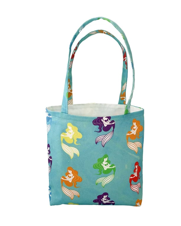Little Mermaids Design. Children's-Baby Shower bag-Handmade Tote Bag-Mini-CTB109