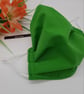 Green large face mask, adjustable,  nose wire,  3 layer.   - Image 4