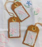 Hand Embroidered Gift Tags - Small - Set of Three -  - Image 5