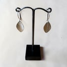 Silver leaf earrings 