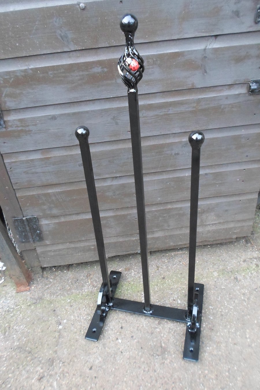 1 Pair Wellie Stand..............Wrought Iron Forged Steel)Custom Made. Ladybird