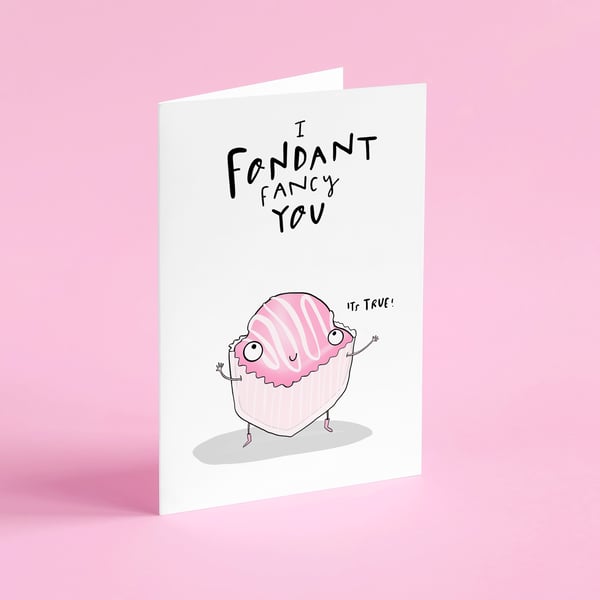 Fondant Fancy Valentines card 