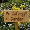 Wildlife GardenPersonalised Wooden SignCarved oak PlaqueButterflyBeeChoice of Fi