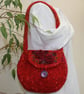 Embroidered Bag - Red with Red Roses - Image 5