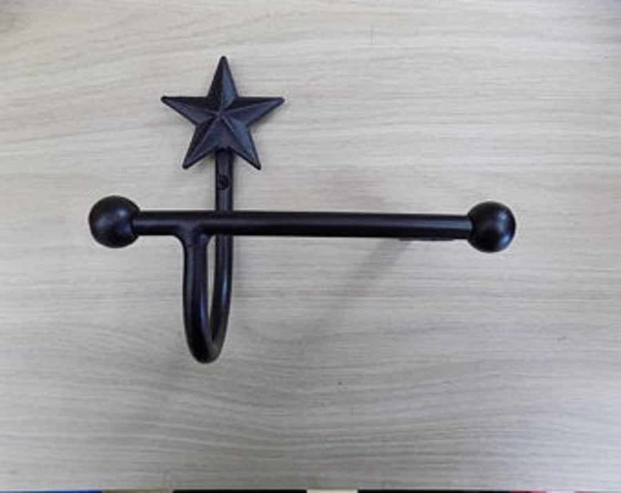 Toilet Roll Holder ........................Wrought Iron (Forged Steel) Hand Made