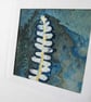 3 BOTANICAL CYANOTYPE PRINT CARDS WITH GOLD LEAF  - Image 5