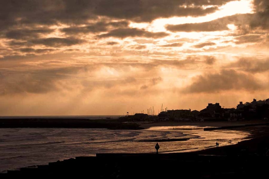 Lyme Regis Beach Jurassic Coast Dorset England Photograph Print