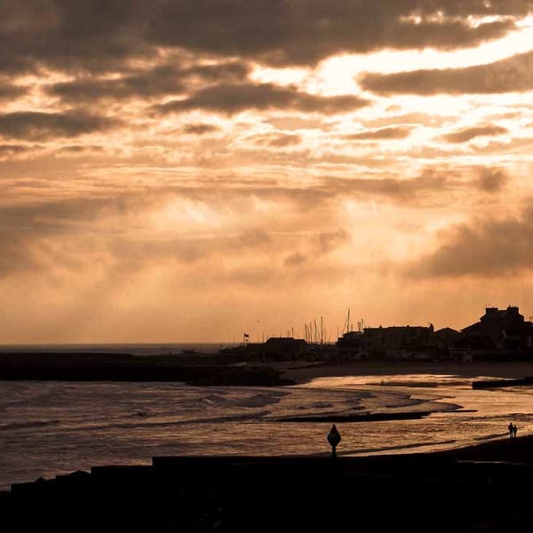 Lyme Regis Beach Jurassic Coast Dorset England Photograph Print