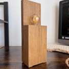 Modern Oak Table Lamp - Minimal Handmade Wooden Light UK