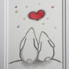 Original Painting Bunny love Jo Roper