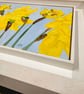 Mixed media Daffodils painting  - Image 4