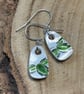 Handmade Earrings, Unique Earrings, Vintage, Eco Friendly Ceramic Earrings - Image 1