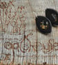 Unique wood-chip earrings - Image 2