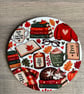 Cosy autumn reading inspired coaster, perfect cosy winter bookish gift