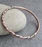 Copper half twist bangle, 7th anniversary gift - Image 5