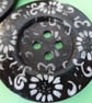 6cm Raised Edge  Dark Brown Patterned Large Wood  Buttons DAISY pattern - Image 3